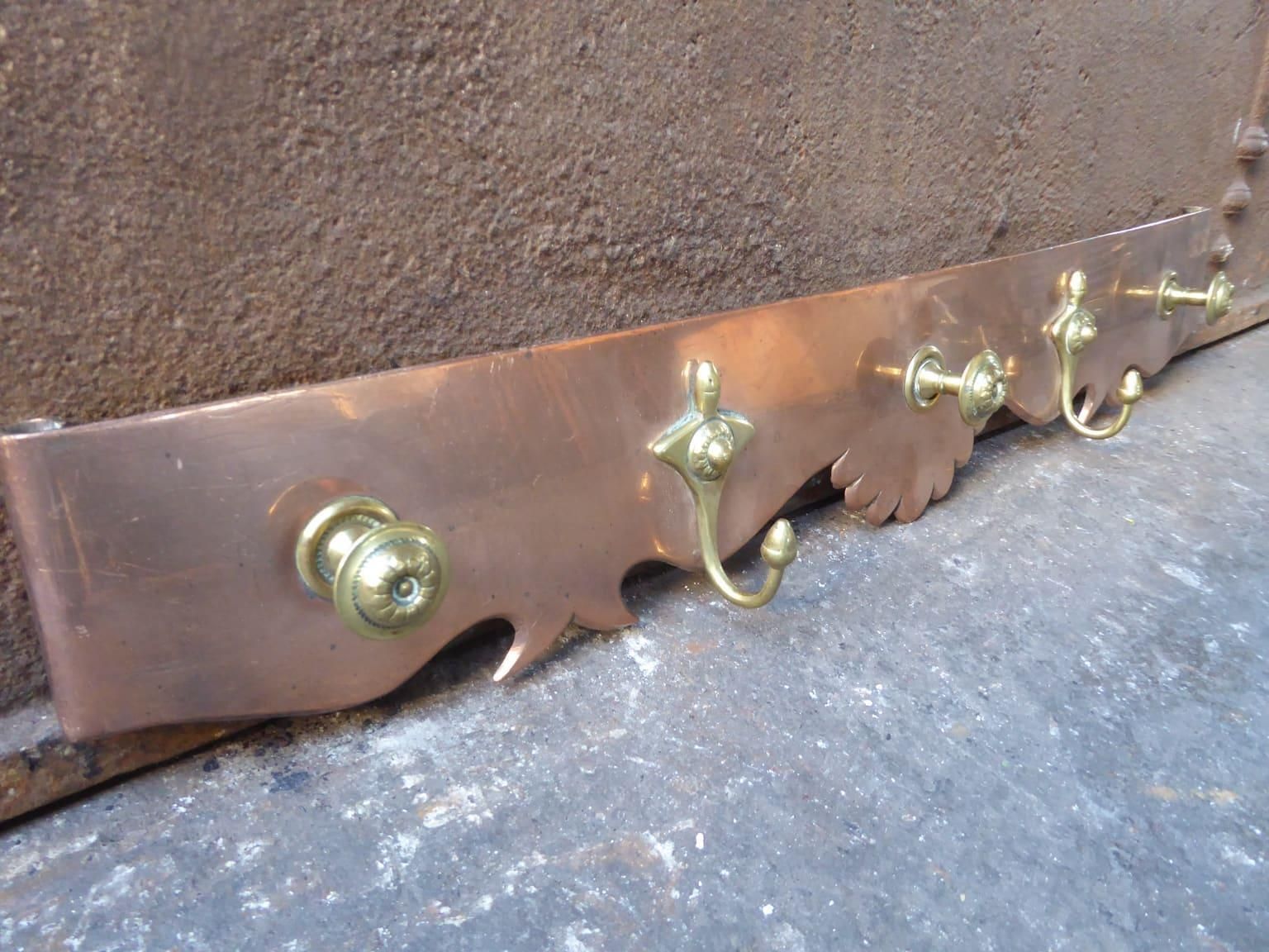 Art Nouveau Period Fireplace Tool Hanger Or Hook, Early 20th Century photo Home Fixtures