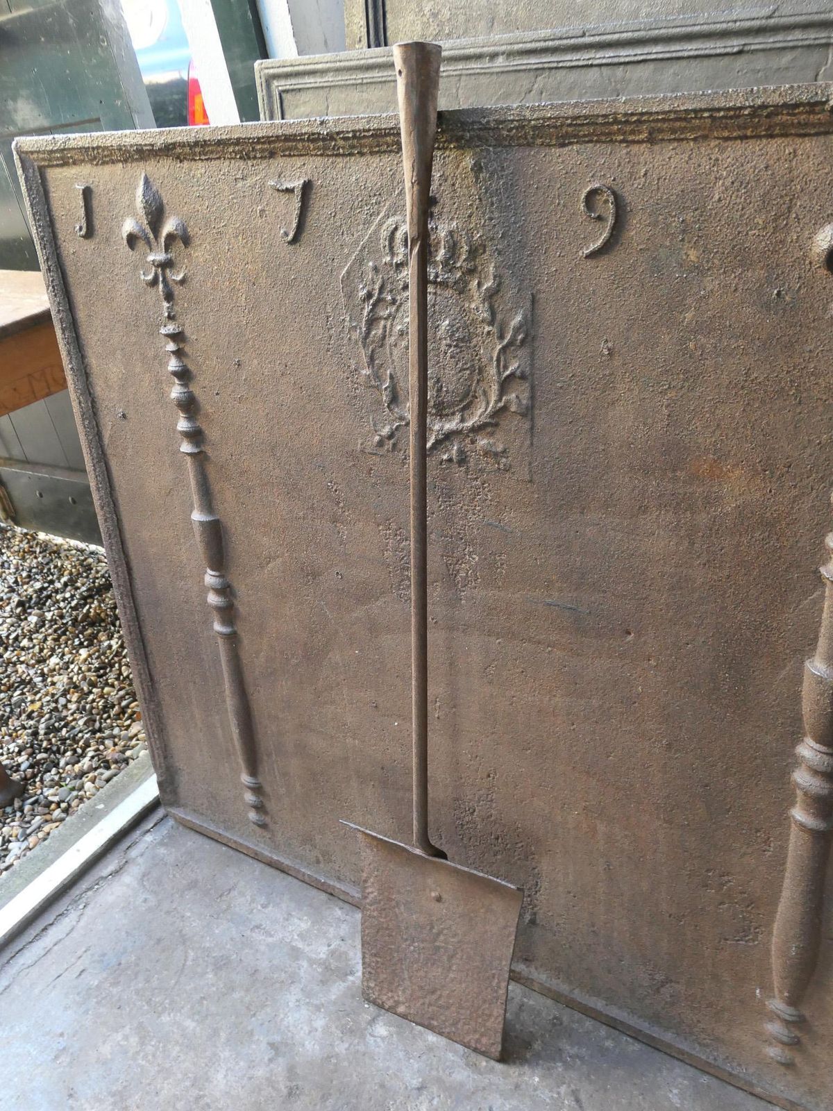 Large Early 19th Century French Fireplace Shovel Or Fire Shovel photo 322.0