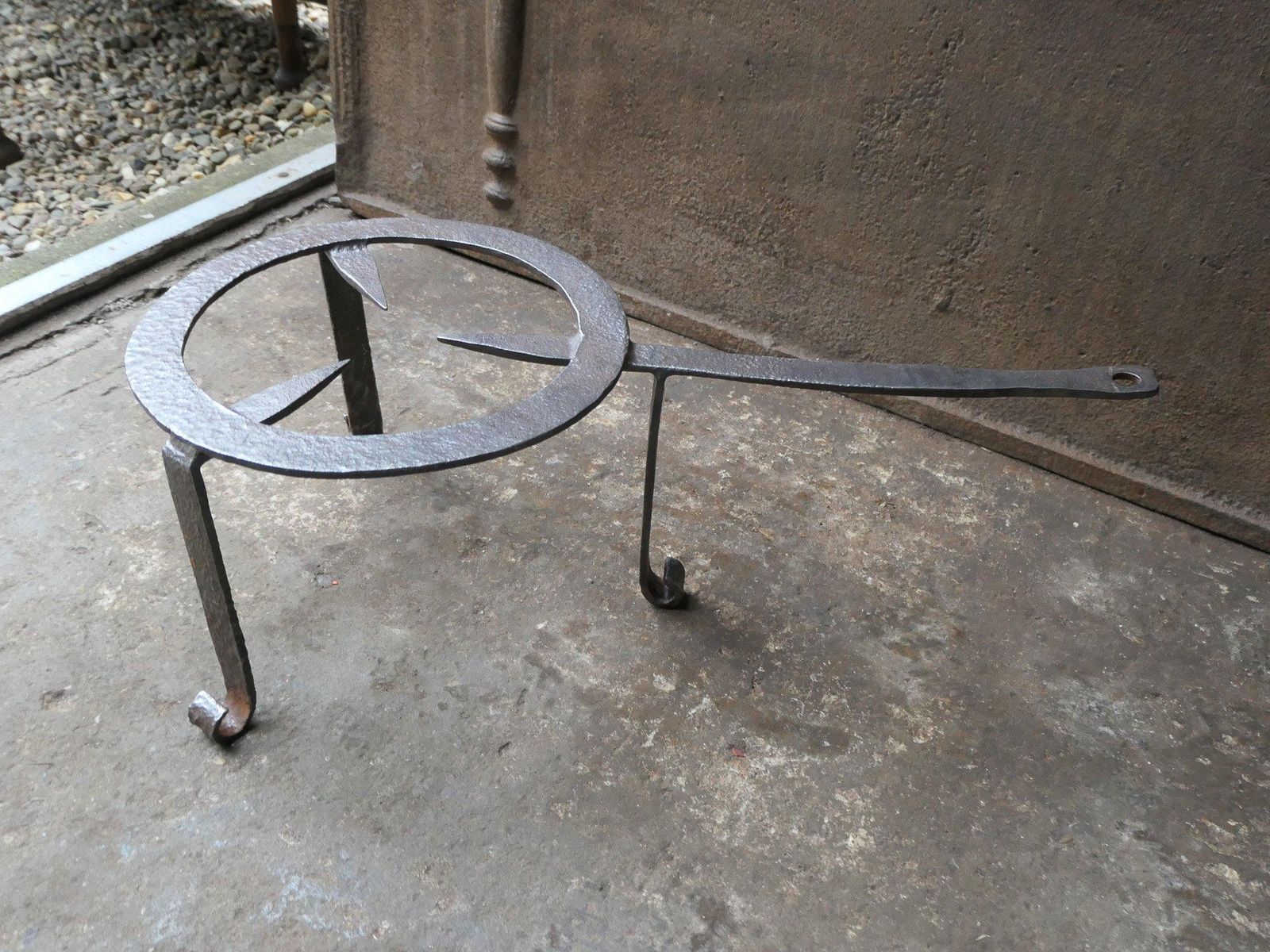 Large French Early 19th Century Neoclassical Period Trivet photo 322.0