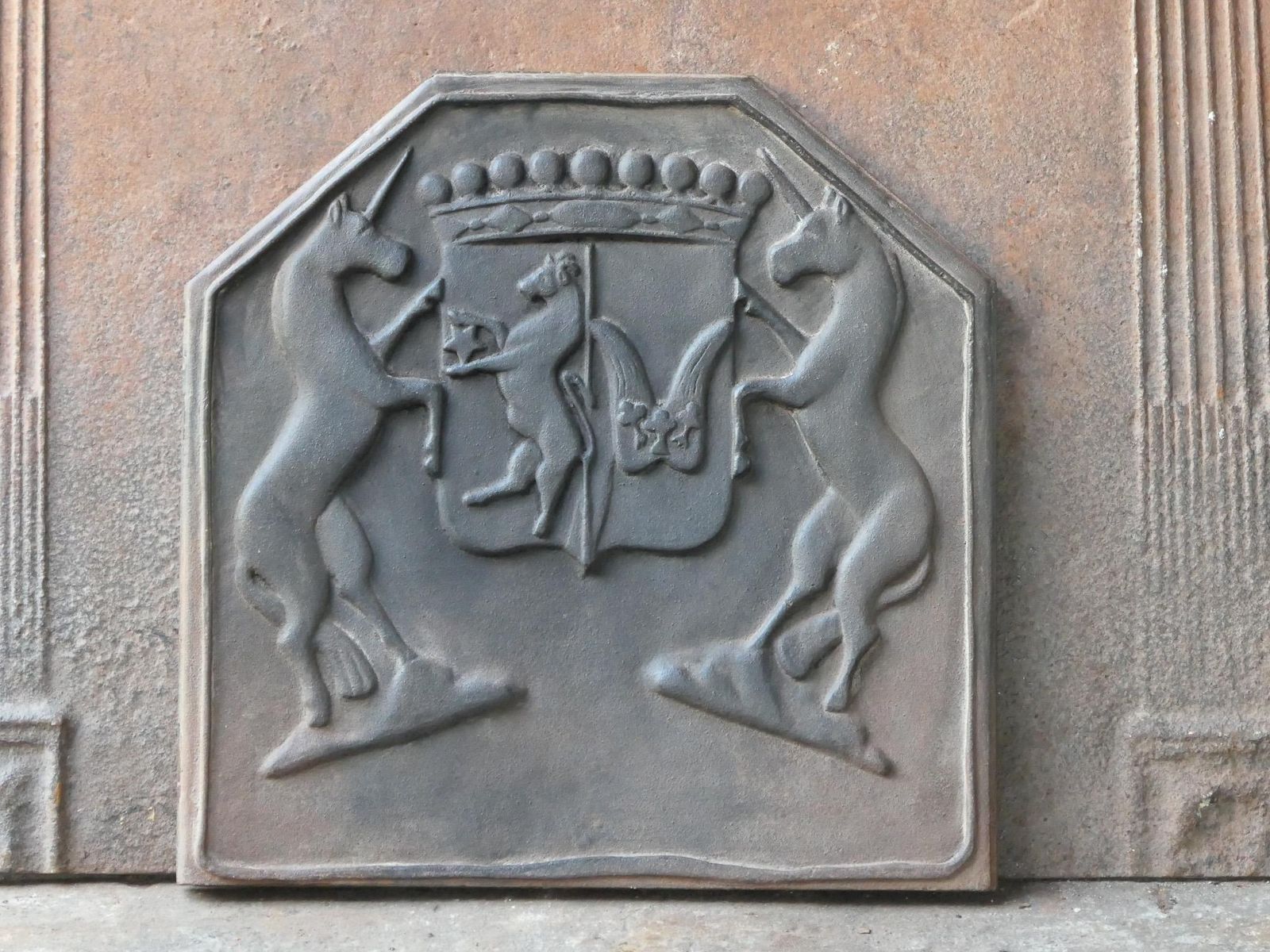 20th Century French Napoleon III Style 'Coat Of Arms' Fireback / Backsplash photo Home Fixtures