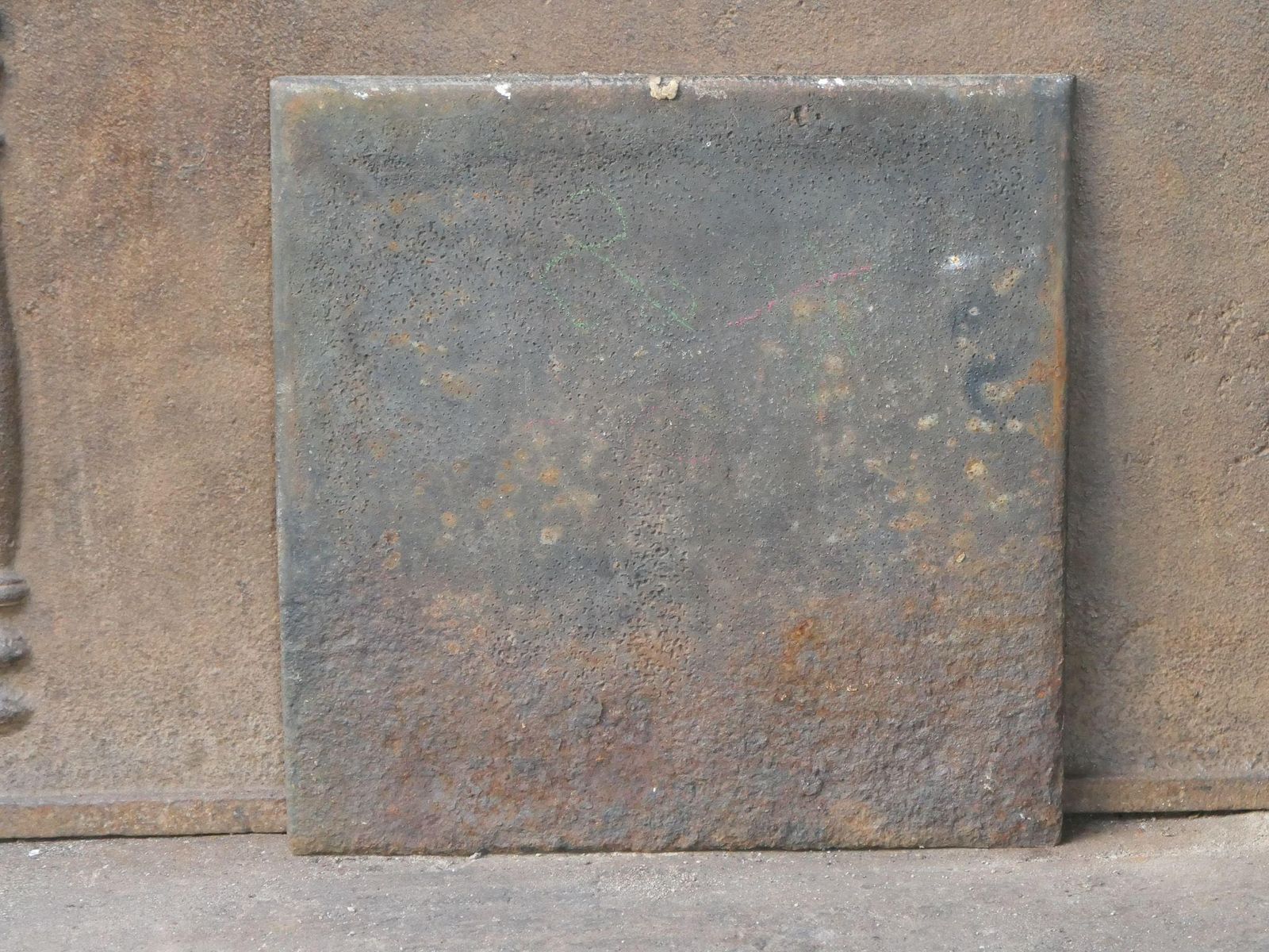322.0 French Neoclassical 'Pillars Of Freedom' Fireback / Backsplash, Early 19th C photo
