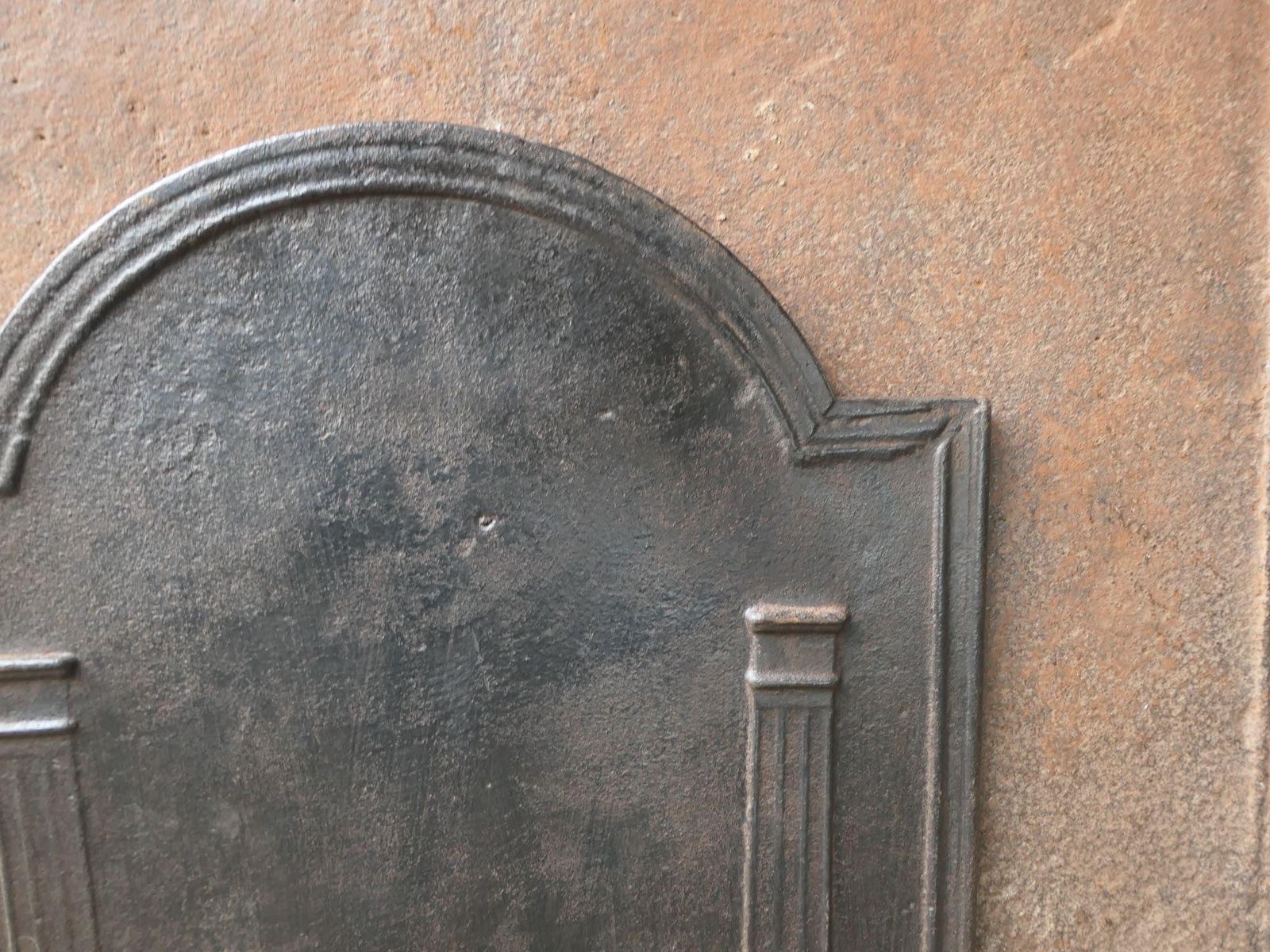 French 'Pillars Of Freedom' Fireback / Backsplash, 18th   19th C. Neoclassical P photo buy