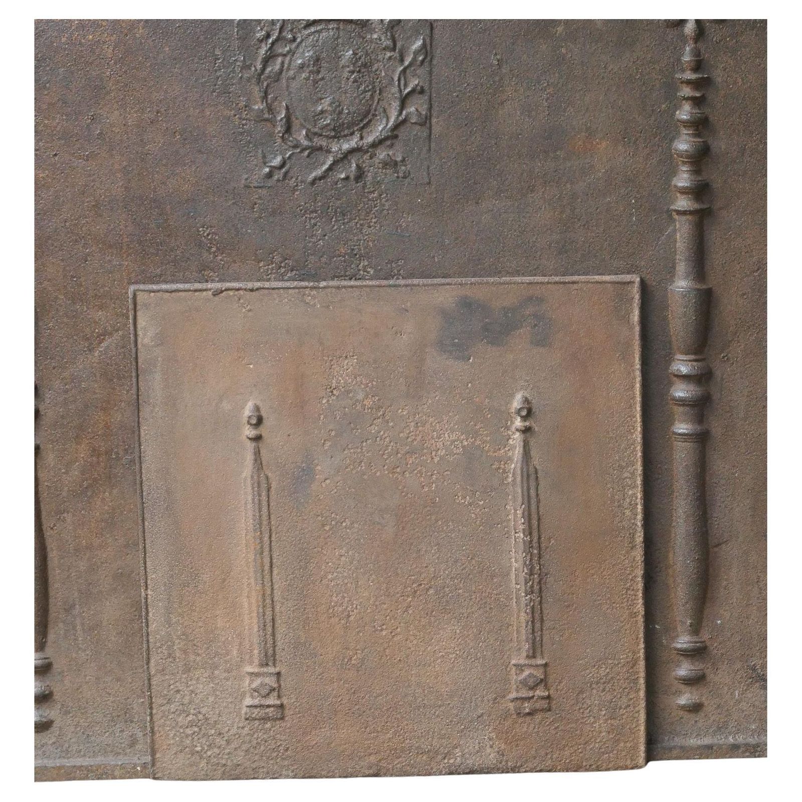 French 'Pillars Of Freedom' Fireback / Backsplash, 18th   19th Century photo furniture