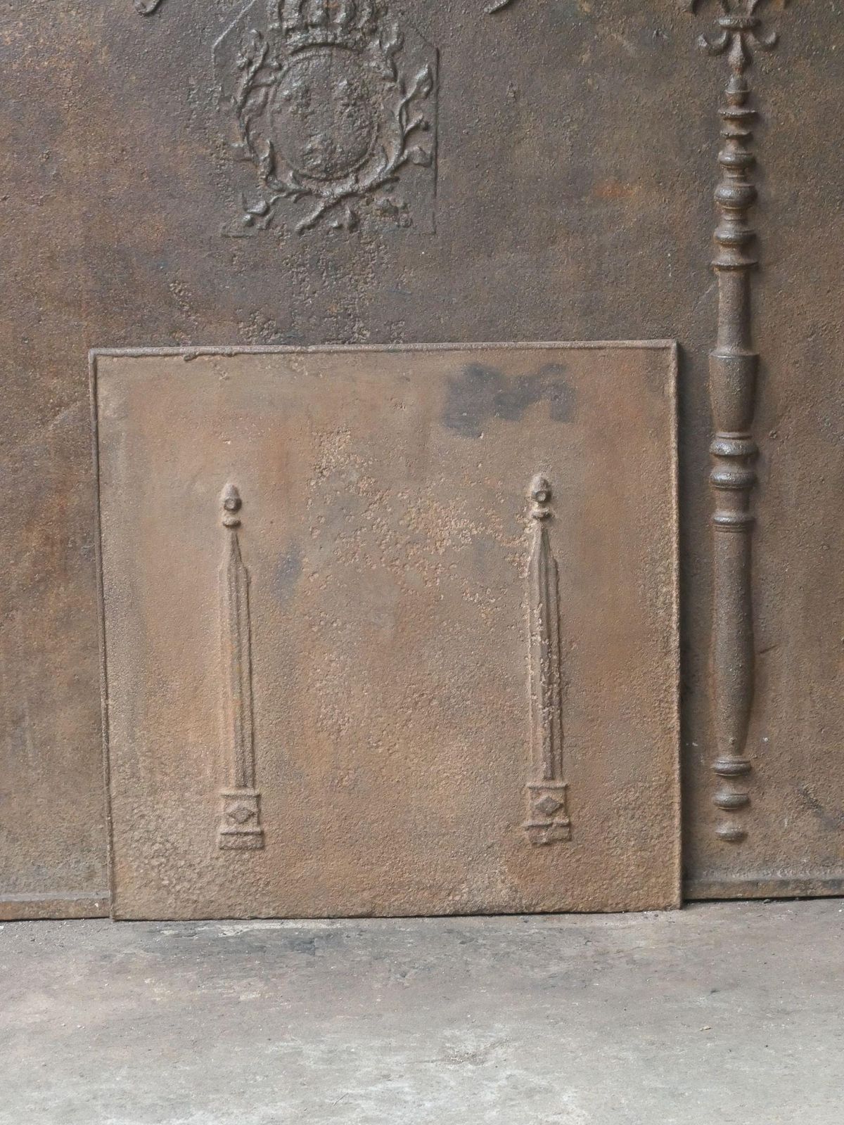 French 'Pillars Of Freedom' Fireback / Backsplash, 18th   19th Century photo for sale