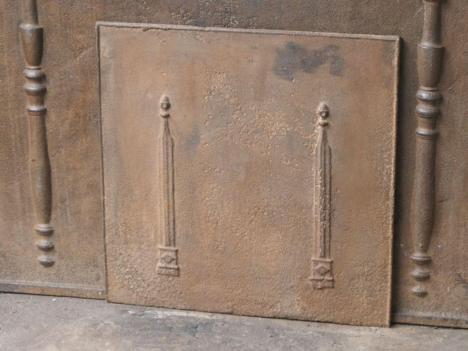 French 'Pillars Of Freedom' Fireback / Backsplash, 18th   19th Century photo 322.0
