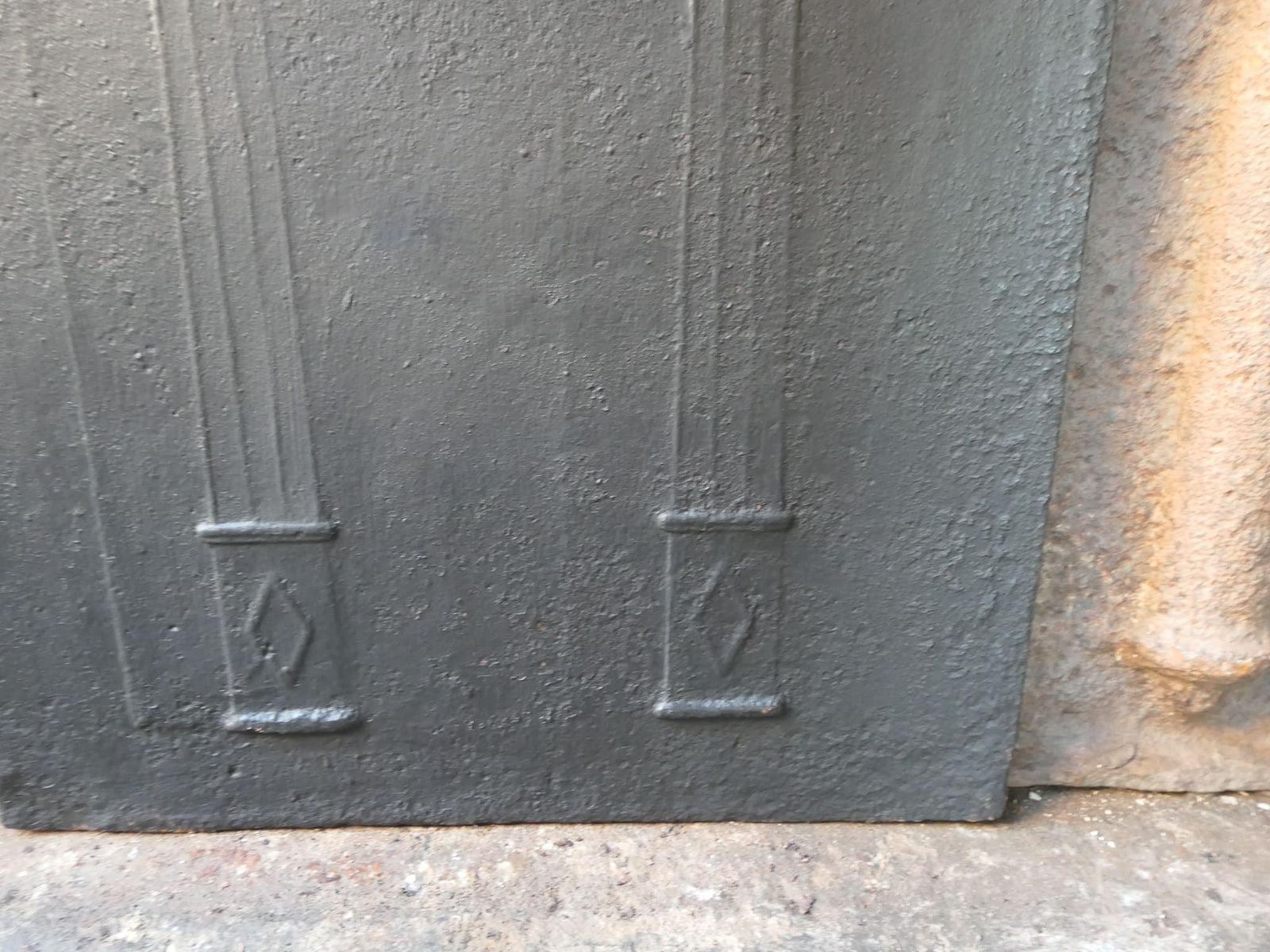 French 'Pillars Of Freedom' Fireback / Backsplash, Early 19th Century photo buy