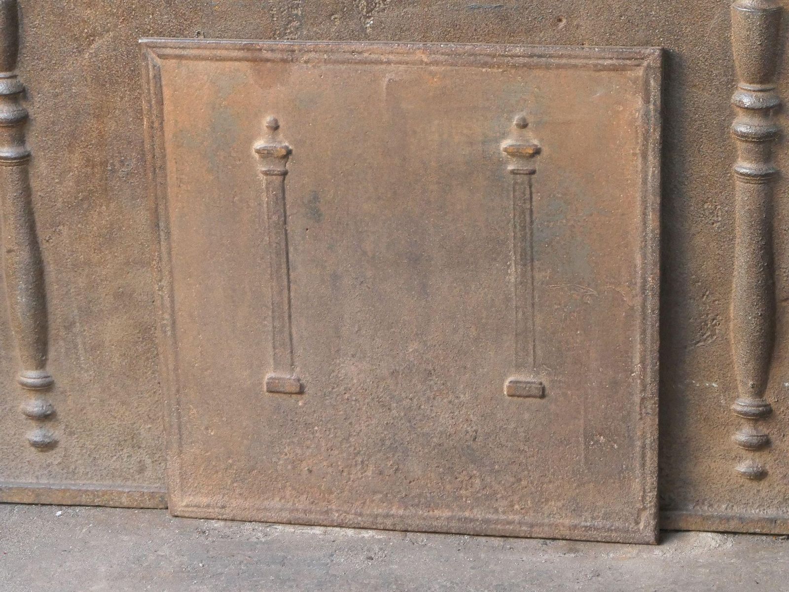 French 'Pillars Of Freedom' Fireback / Backsplash, Early 19th Century photo 322.0