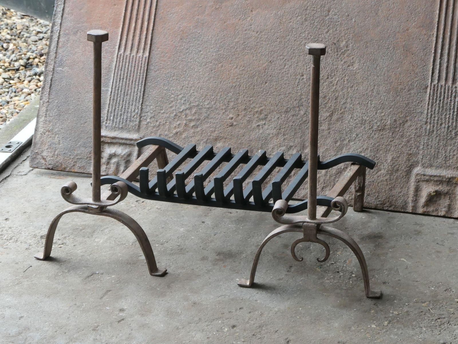 French Victorian Period Fire Grate, Fireplace Grate, 19th Century photo Home Fixtures