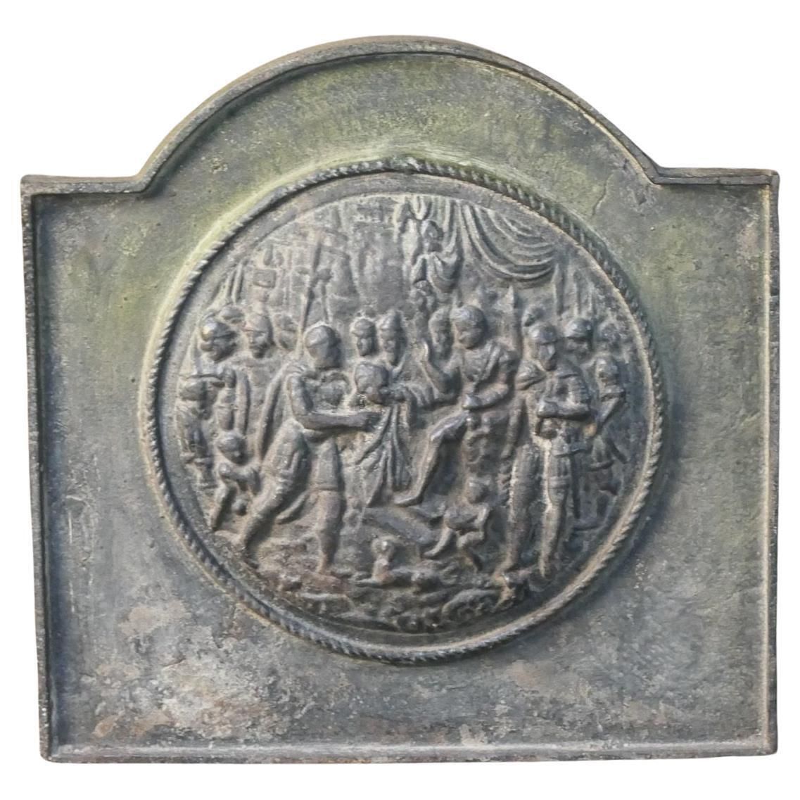 20th Century French Victorian Style 'Religious Theme' Fireback / Backsplash