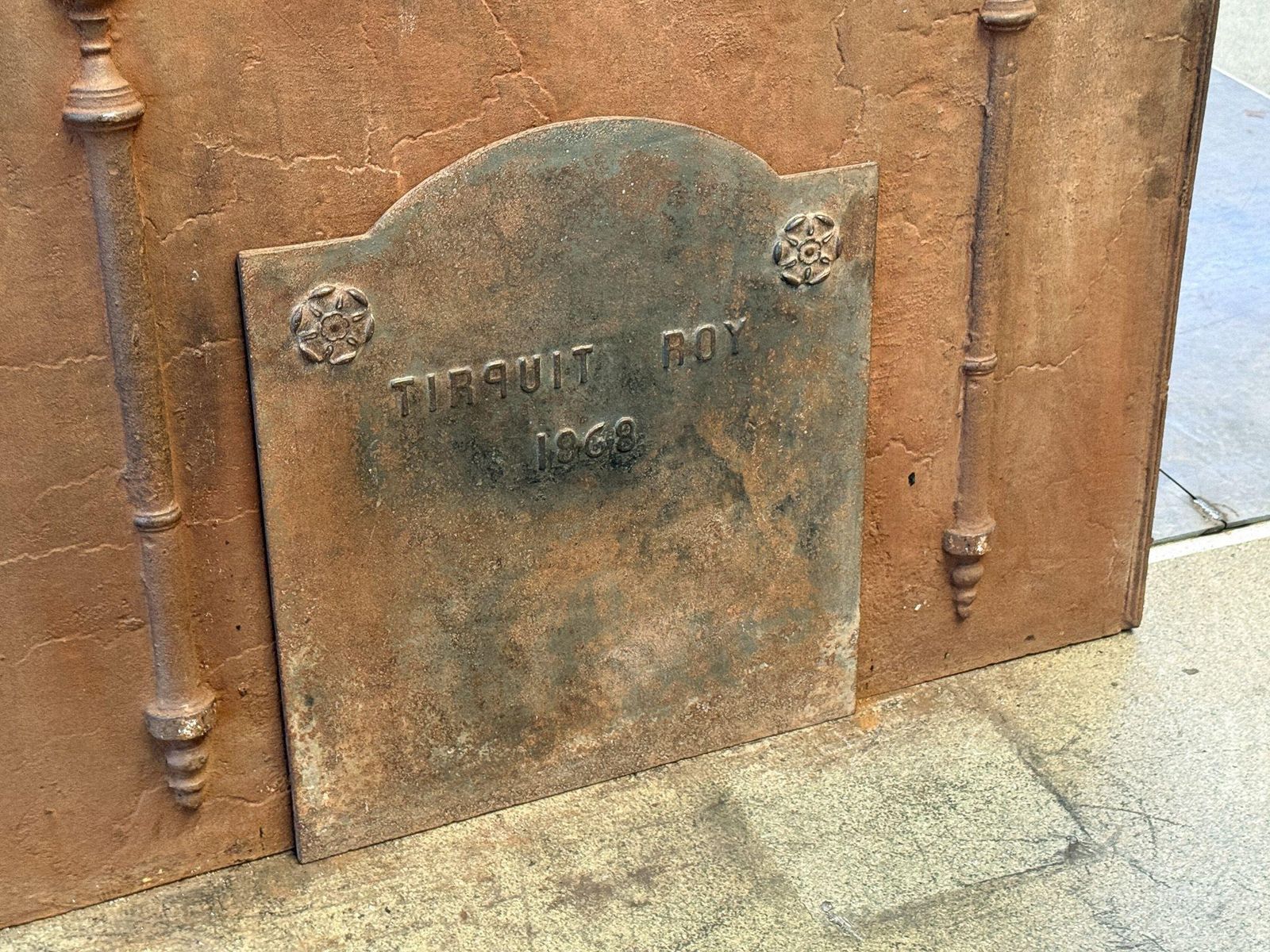 Antique French Fireback / Backsplash, 19th Century photo for sale