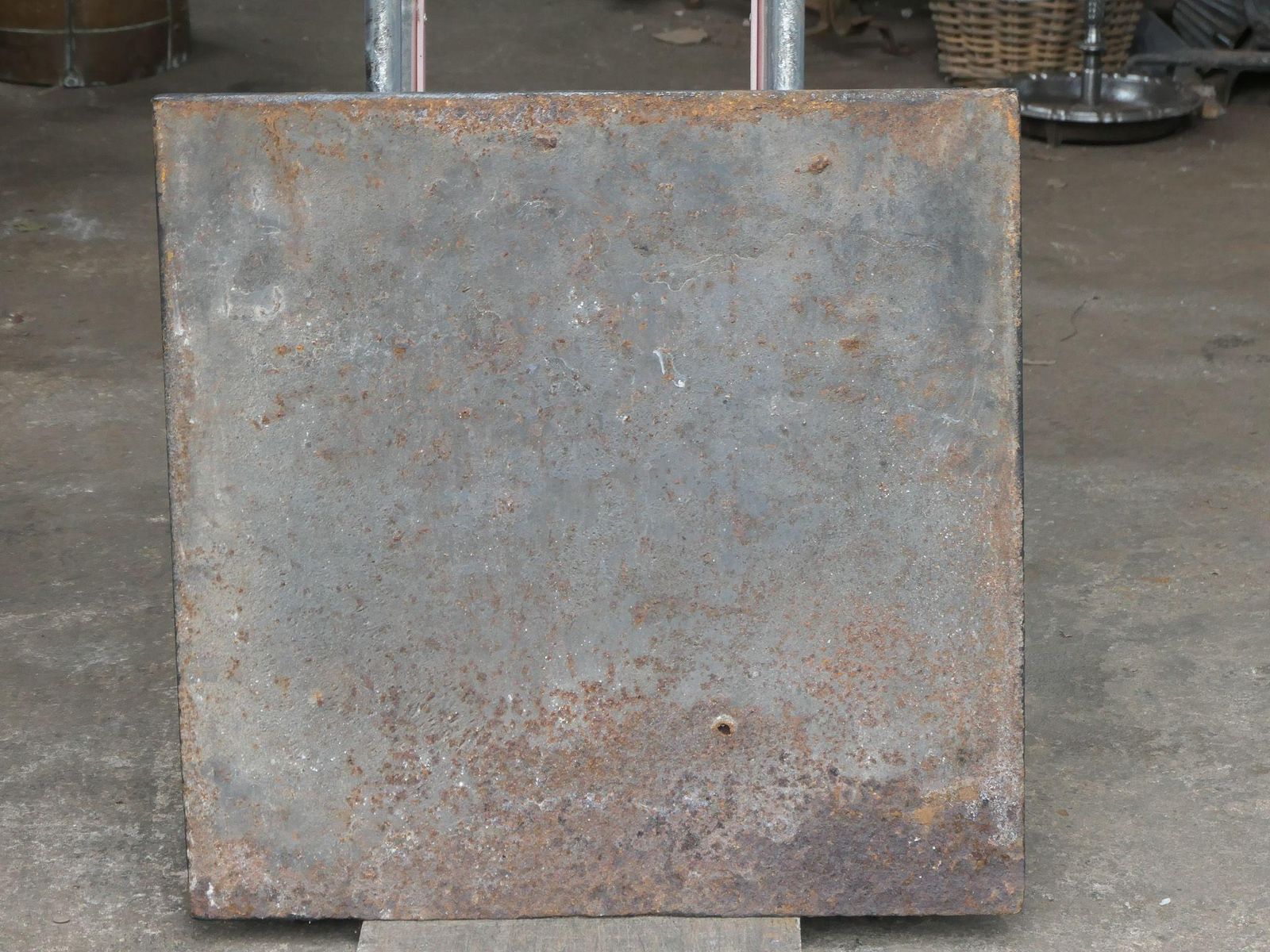 photo for sale French 'Pillars Of Freedom' Fireback / Backsplash, Early 19th C.
