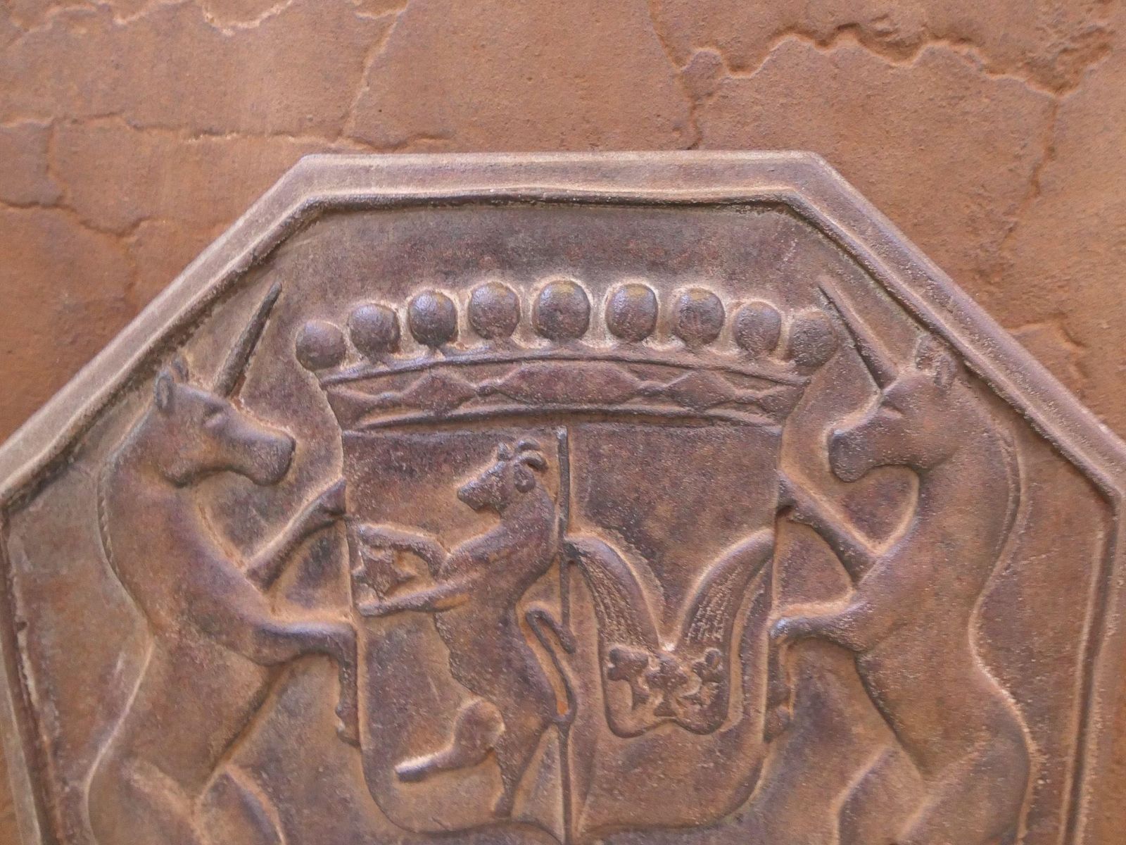 French Louis XIV 'Coat Of Arms' Fireback / Backsplash, 20th Century photo 382.0