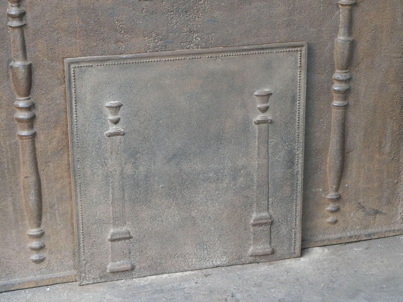 French 'Pillars Of Freedom' Fireback / Backsplash, 18th   19th C photo Home Fixtures