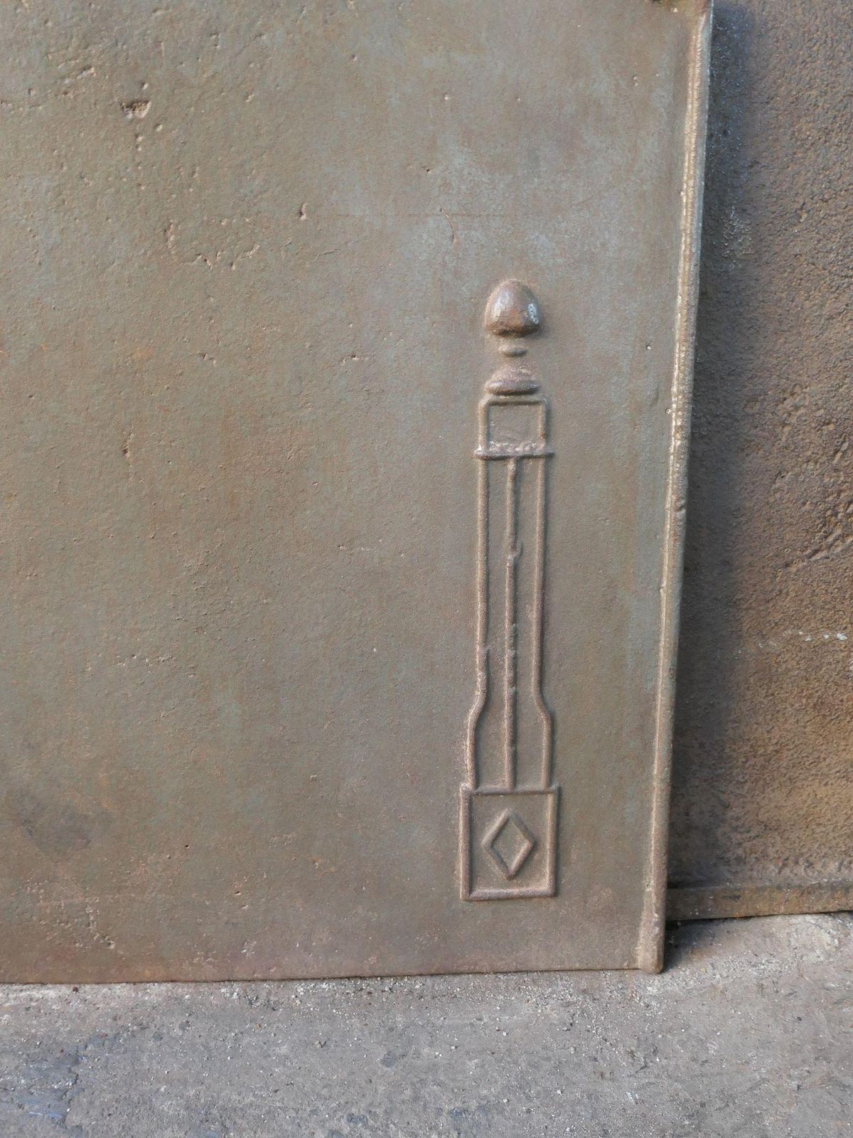 Antique French 'Pillars Of Freedom' Fireback / Backsplash, Early 19th C. photo buy