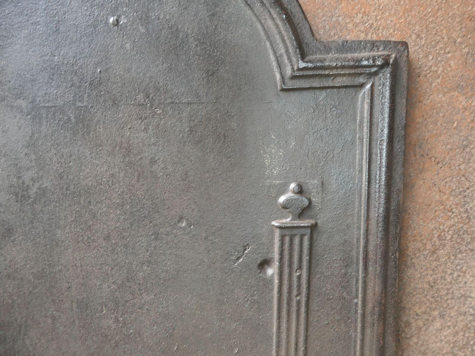 French 'Pillars Of Freedom' Fireback / Backsplash, Early 19th C. photo buy