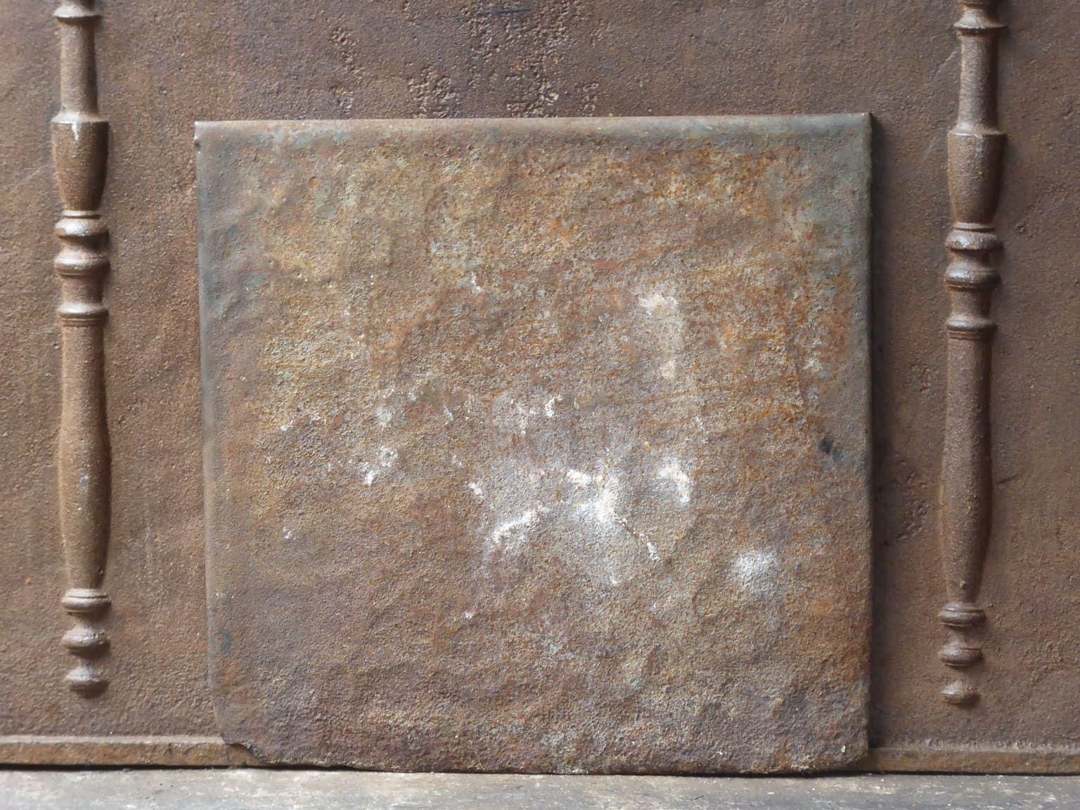 French 'Pillars Of Freedom' Fireback / Backsplash, 19th Century photo vintage