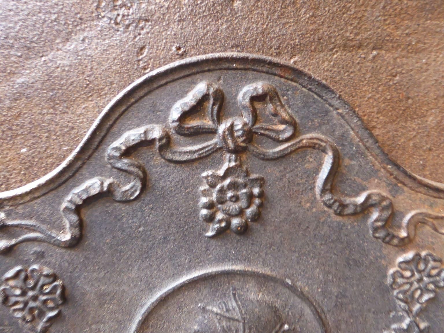 Small French Napoleon III 'Woman' Fireback / Backsplash, 19th Century photo Home Fixtures
