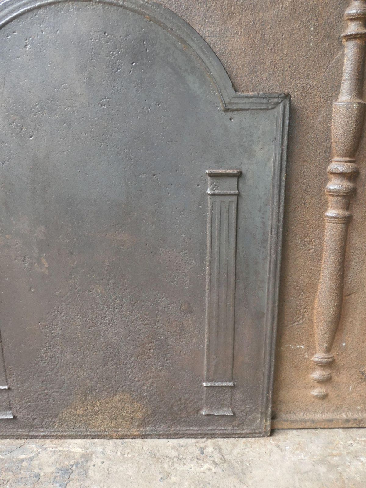French 'Pillars Of Freedom' Fireback / Backsplash, Early 19th Century photo buy