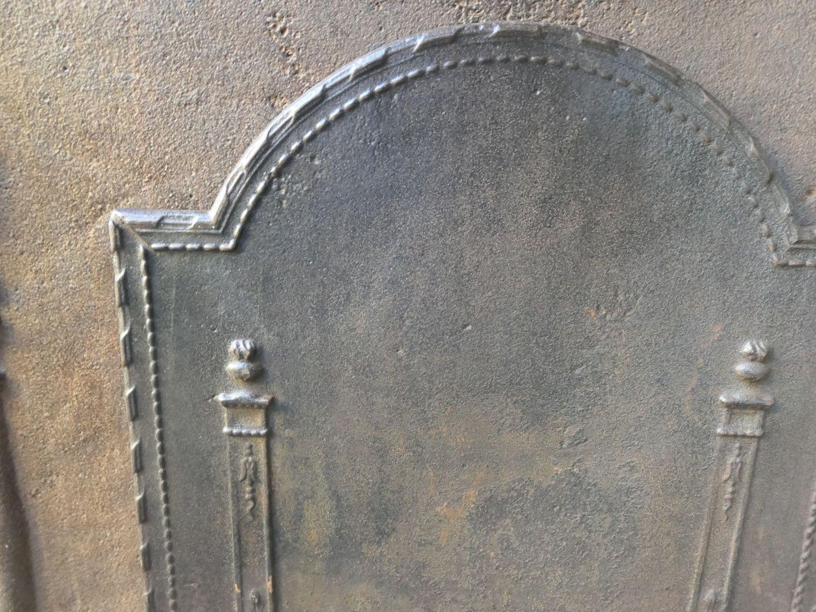 French 'Pillars Of Freedom' Fireback / Backsplash, Early 19th Century photo buy