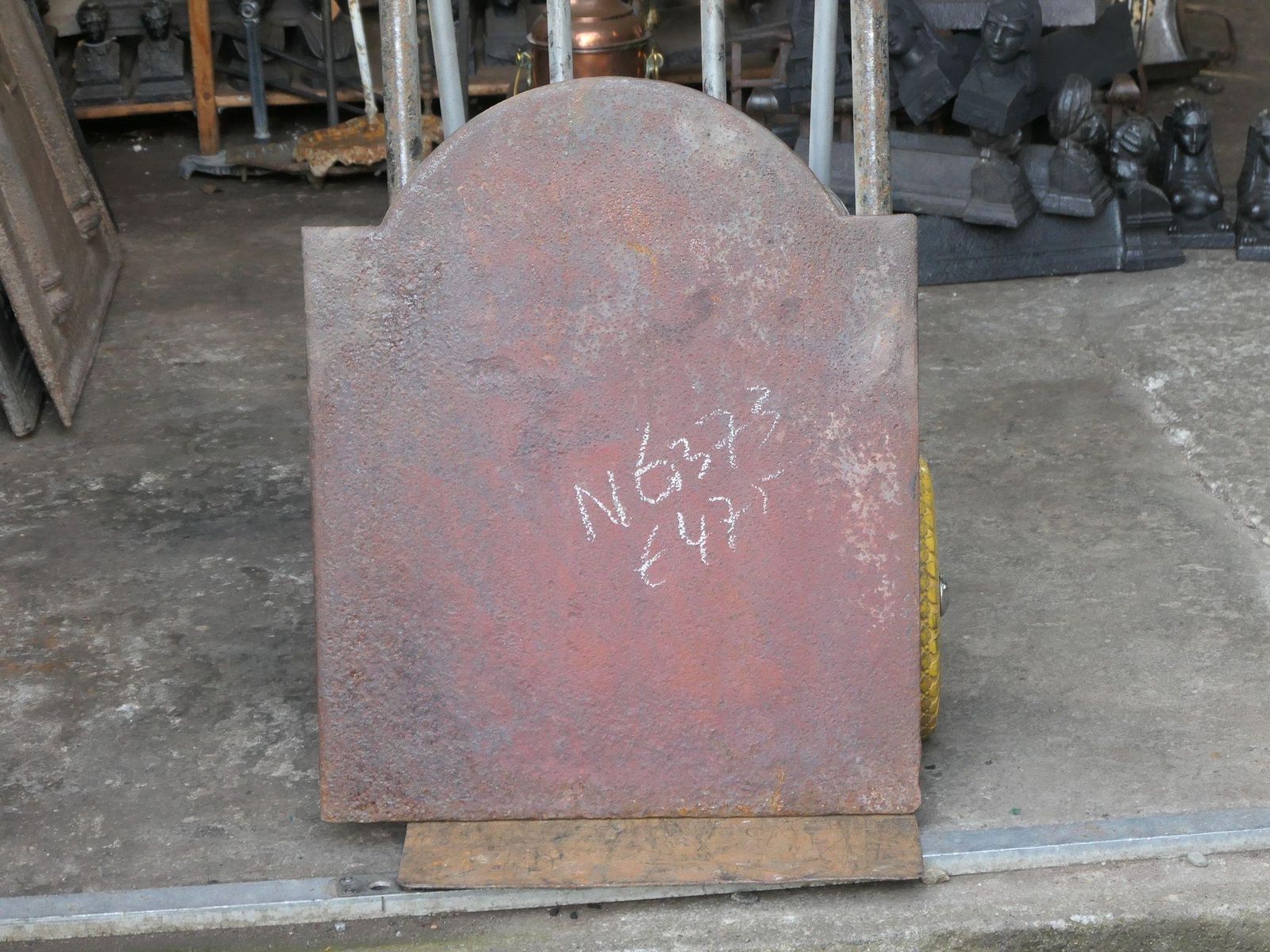photo for sale French 'Pillars Of Freedom' Fireback / Backsplash, Early 19th Century