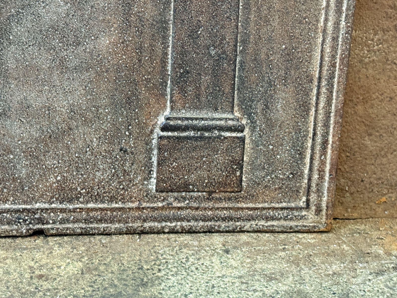 French 'Pillars Of Freedom' Fireback / Backsplash, Early 19th Century photo vinterior