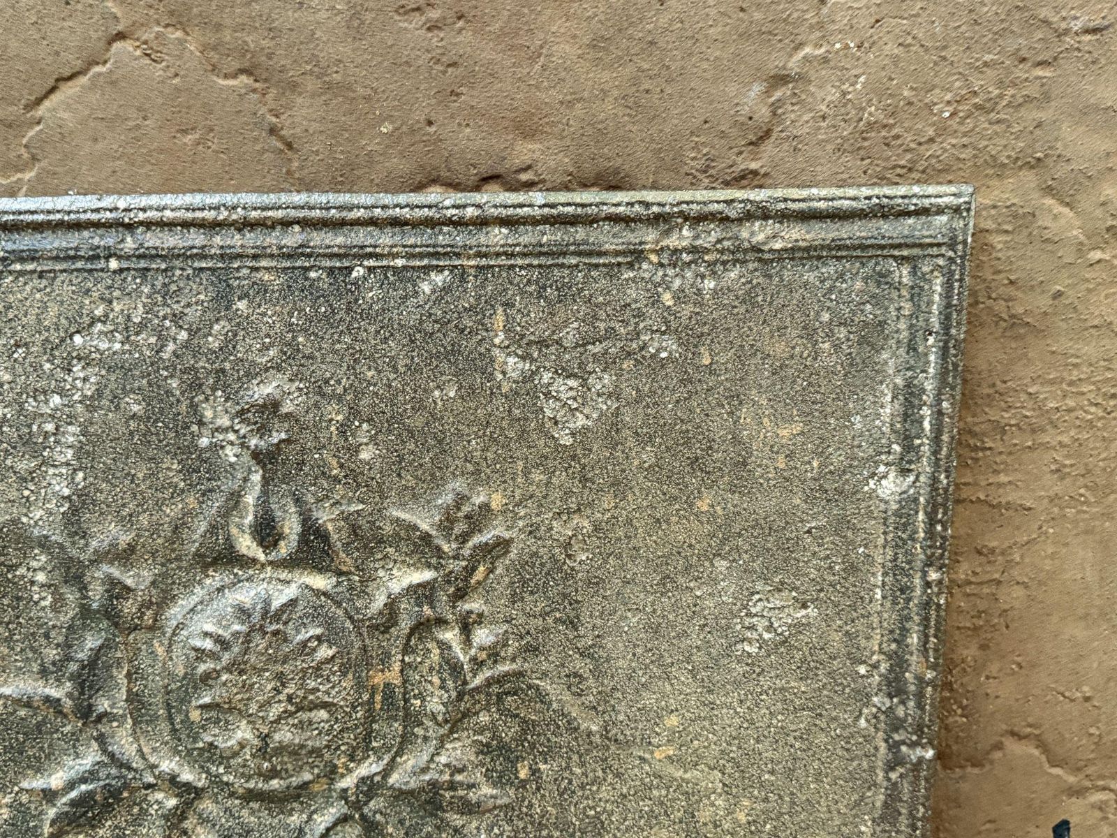 French Neoclassical Period Fireback / Backsplash, Early 19th C. photo vintage