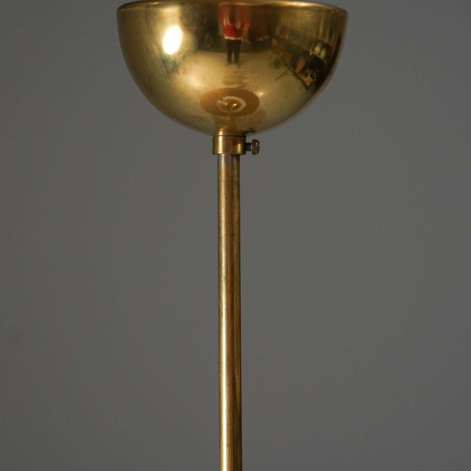 Lisa Johansson Pape & Gunilla Jung Glass And Wooden Slat Pendant, 1940/1950s photo 6777.0