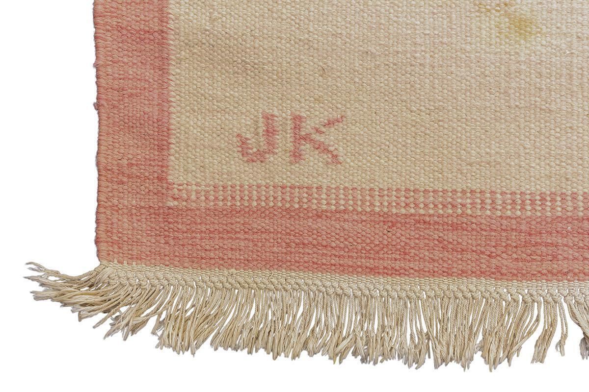 Vintage Swedish Rug Flat Weave Jk photo for sale