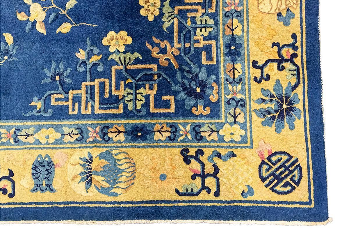 Chinese Rug Blue Peking photo Textiles