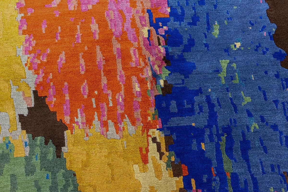 Tibetan Rug Abstract Design photo vinterior