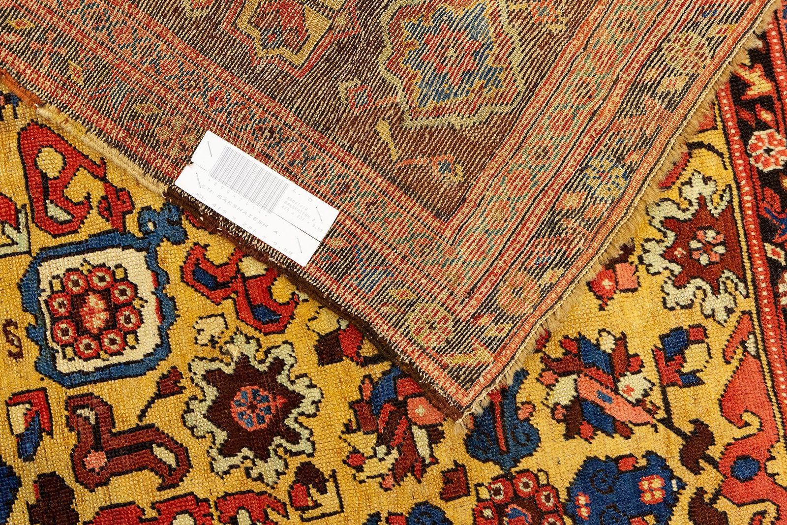 Textiles Bakshaish Rug Golden Saffron Color photo