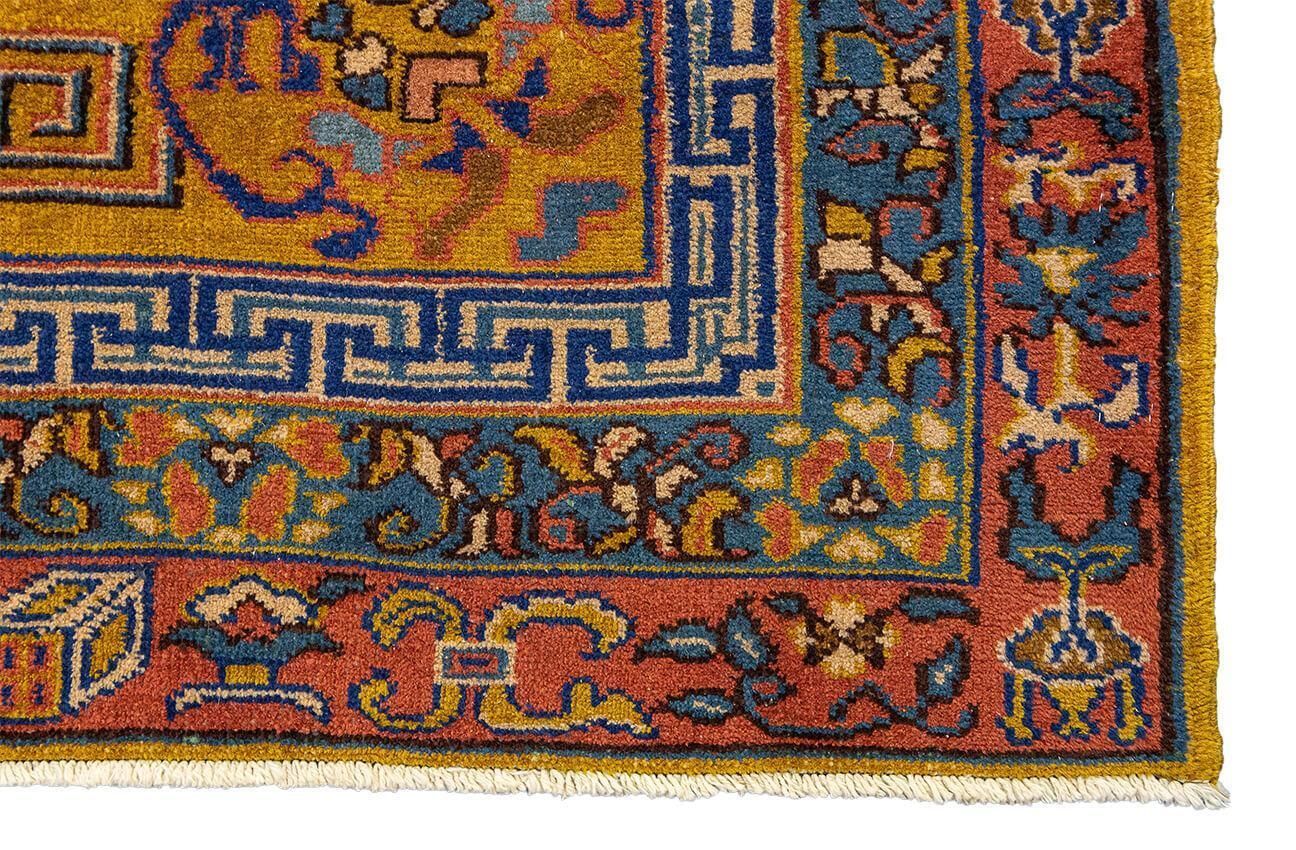 Antique Turkish Sparta Rug Goldish Field Color photo buy