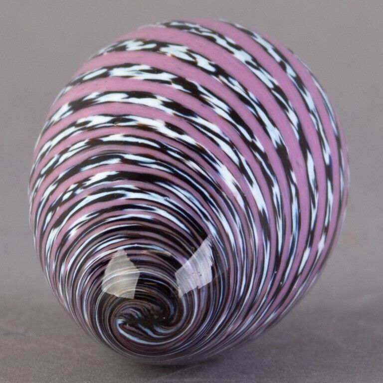 Guernsey Island Studio Glass Swirled Paperweight photo for sale