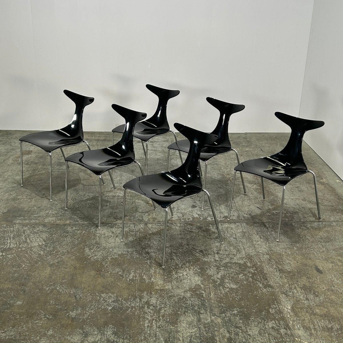 Ciacci Kreaty Delfy Dining Chairs By Gino Carollo, Set Of Six photo 9546.0