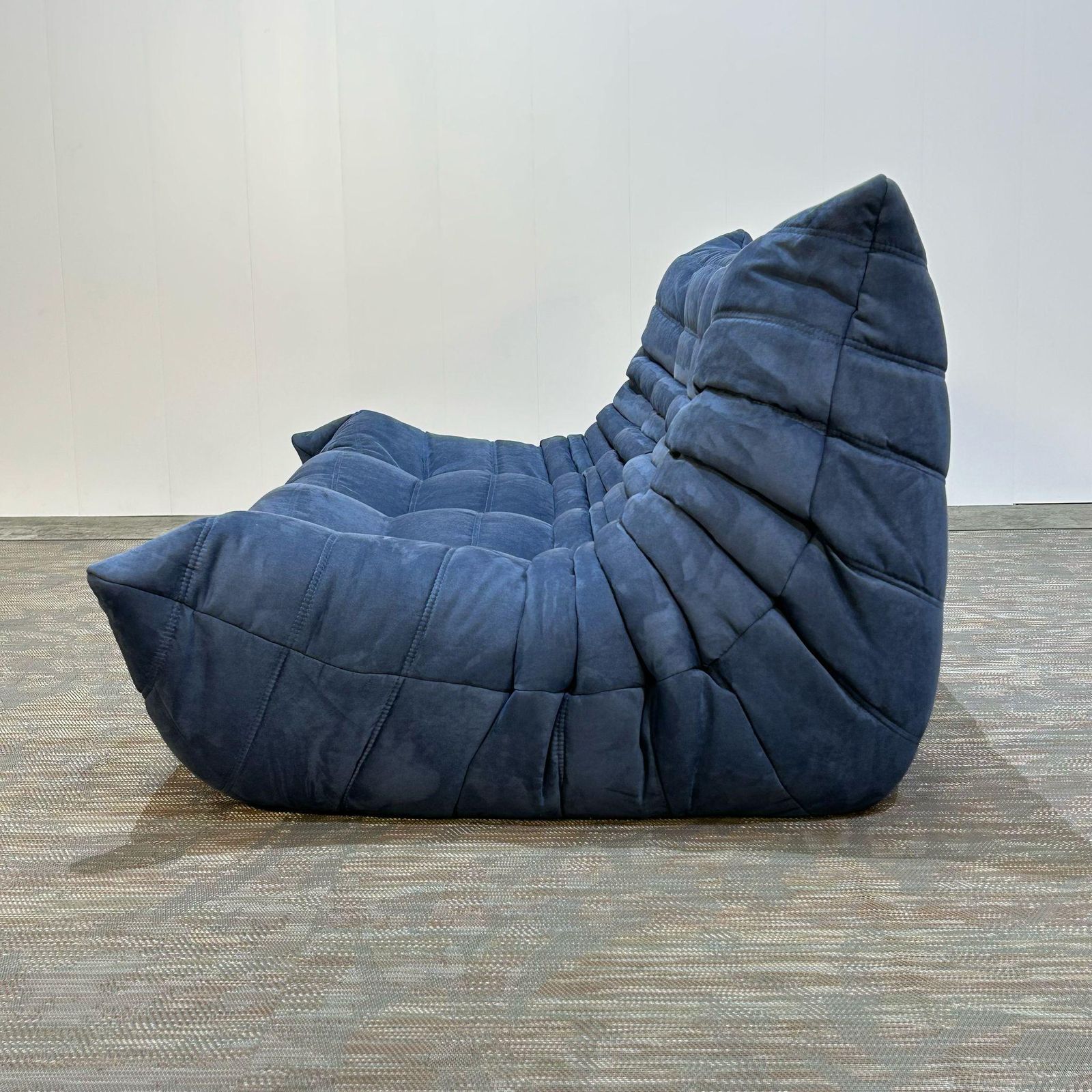 Ligne Roset By Michel Ducaroy Togo Blue Modular Sofa And Footstool, Set Of Five photo 10764.0