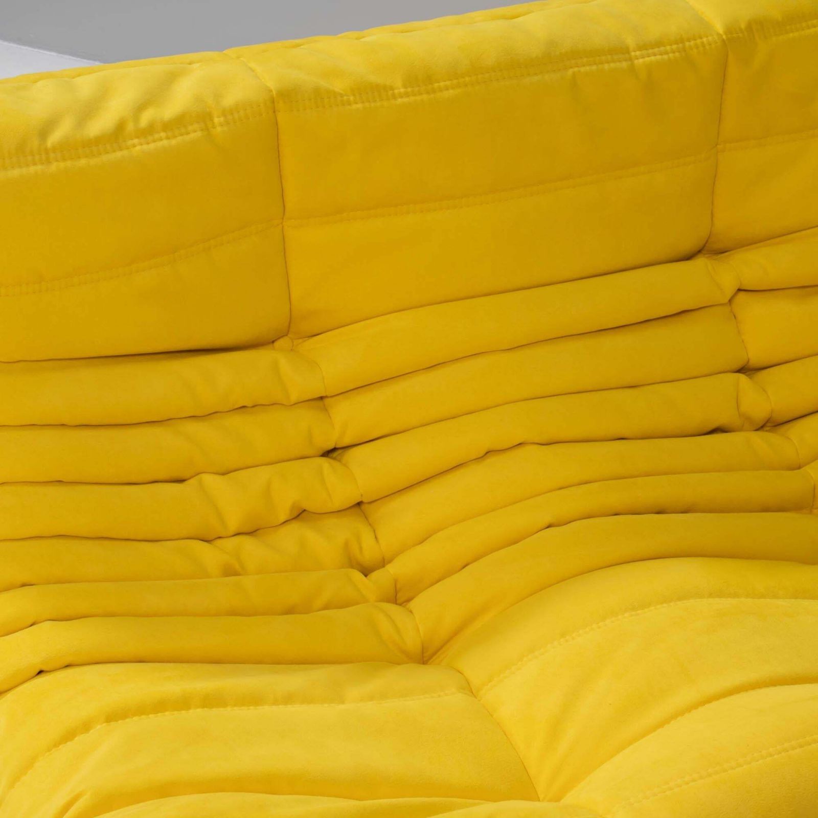Ligne Roset By Michel Ducaroy Togo Yellow Sofa And Footstool, Set Of Five photo buy