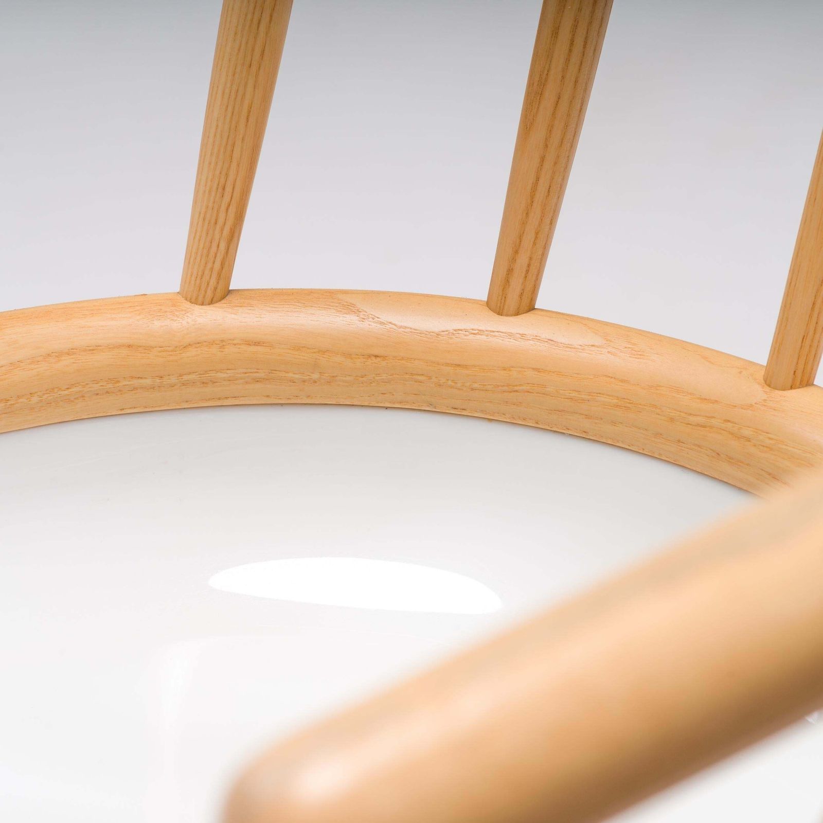 Furniture Magis White & Natural Ash Cyborg Stick Dining Chair photo