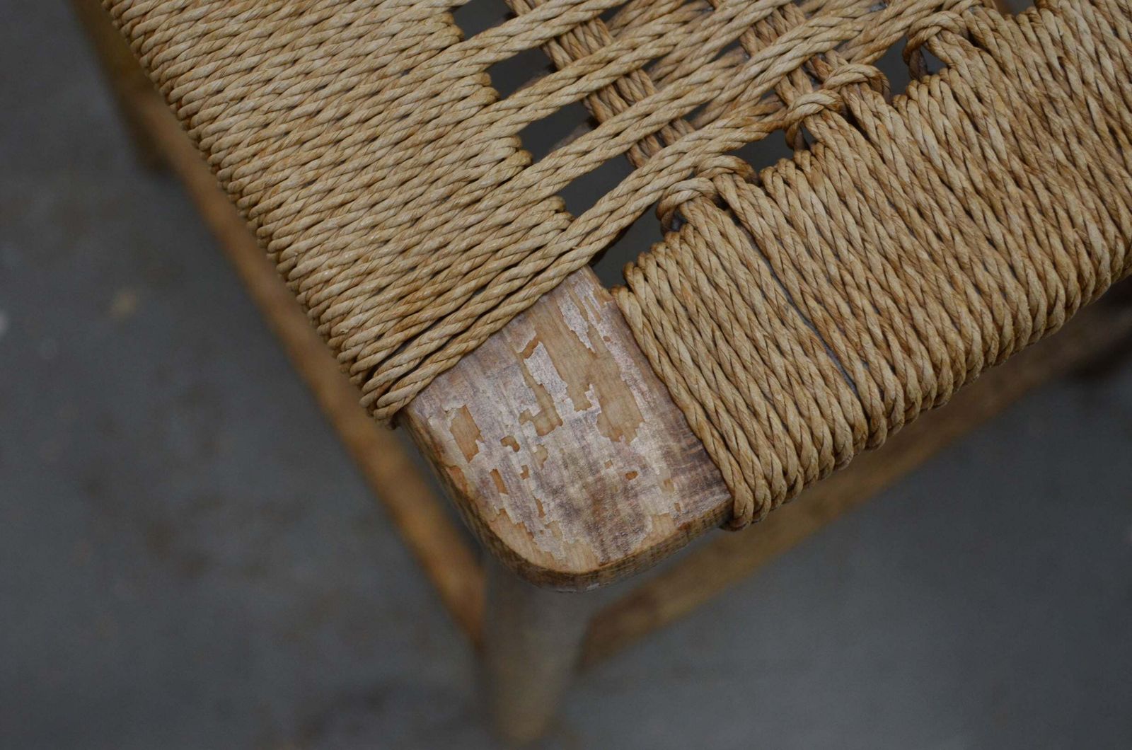 Vintage Mid Century Hans J Wegner Style Stool photo vinterior
