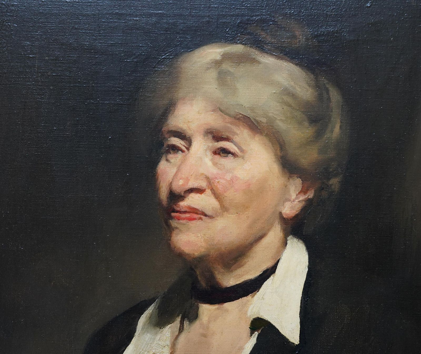 Frank Thomas Copnallportrait Of Charlotte Illingworth   British Edwardian Art Oil Painting Vg Provcirca 1910 photo for sale