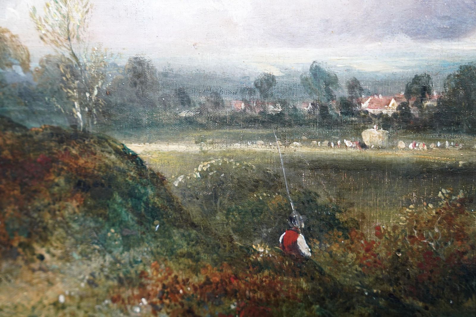 Frederick Waters Wattsdrover With Cattle In Landscape   British 19thc Victorian Art Oil Paintingcirca 1840 photo vinterior