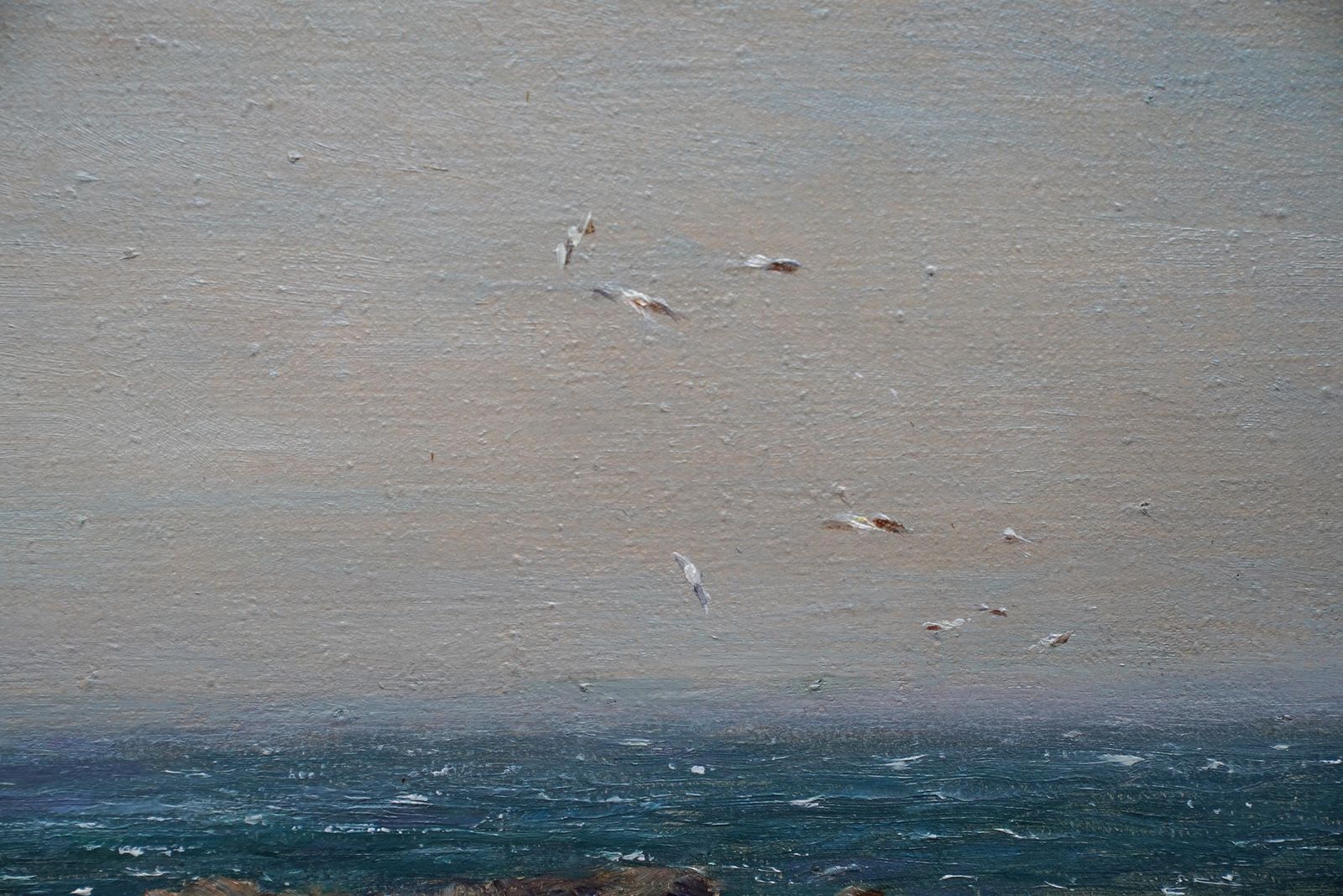 photo for sale Joseph Hendersonwashing Day In Coastal Landscape   Scottish Victorian Impressionist Oil Paintingcirca 1880