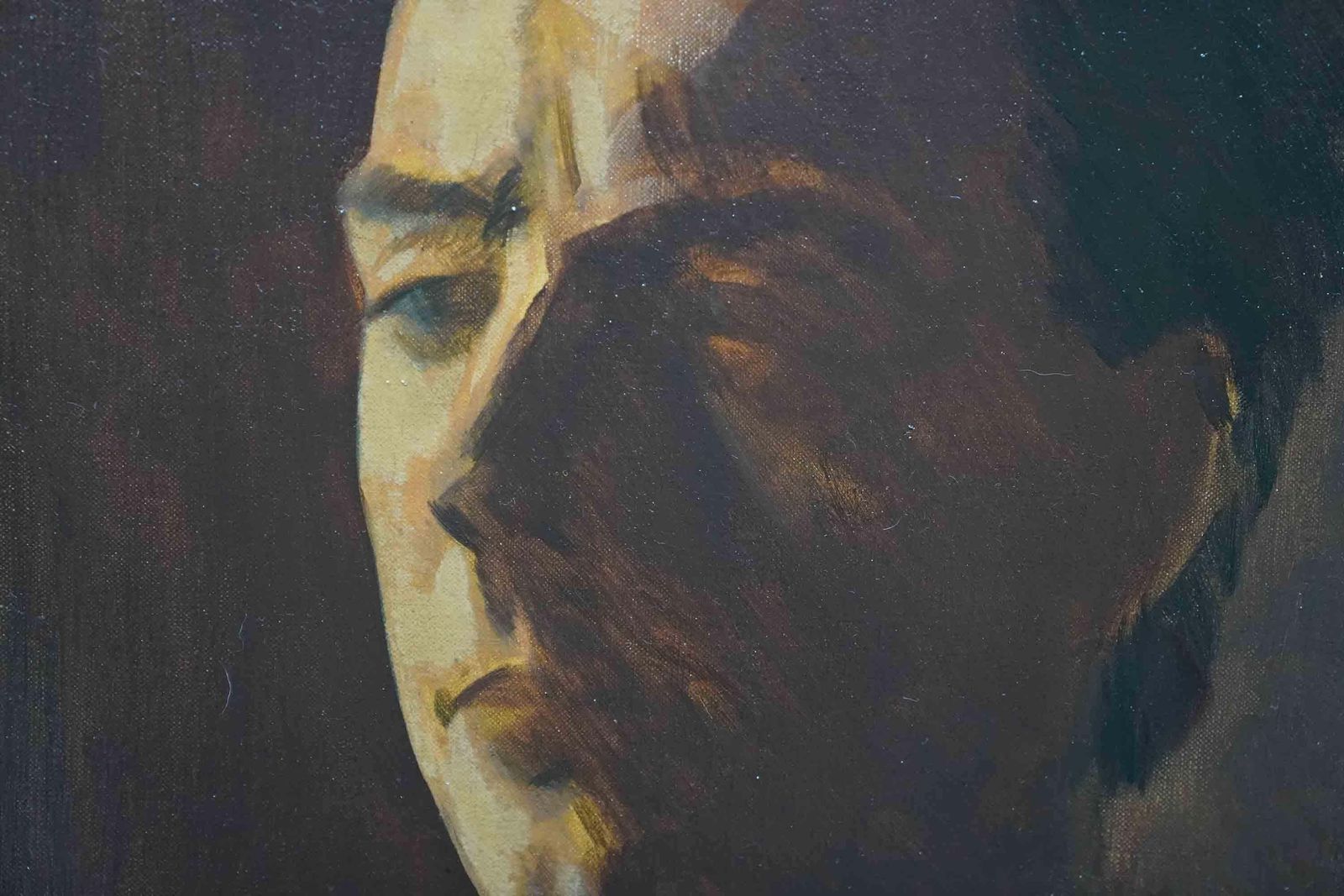 Jacob Kramerportrait Head And Shoulders Of A Man   Jewish 20s Art Male Portrait Oil Painting1922 photo Art