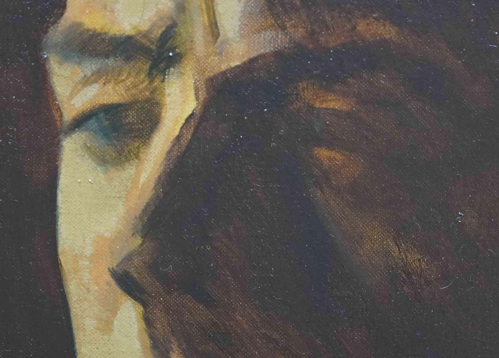 Jacob Kramerportrait Head And Shoulders Of A Man   Jewish 20s Art Male Portrait Oil Painting1922 photo vinterior