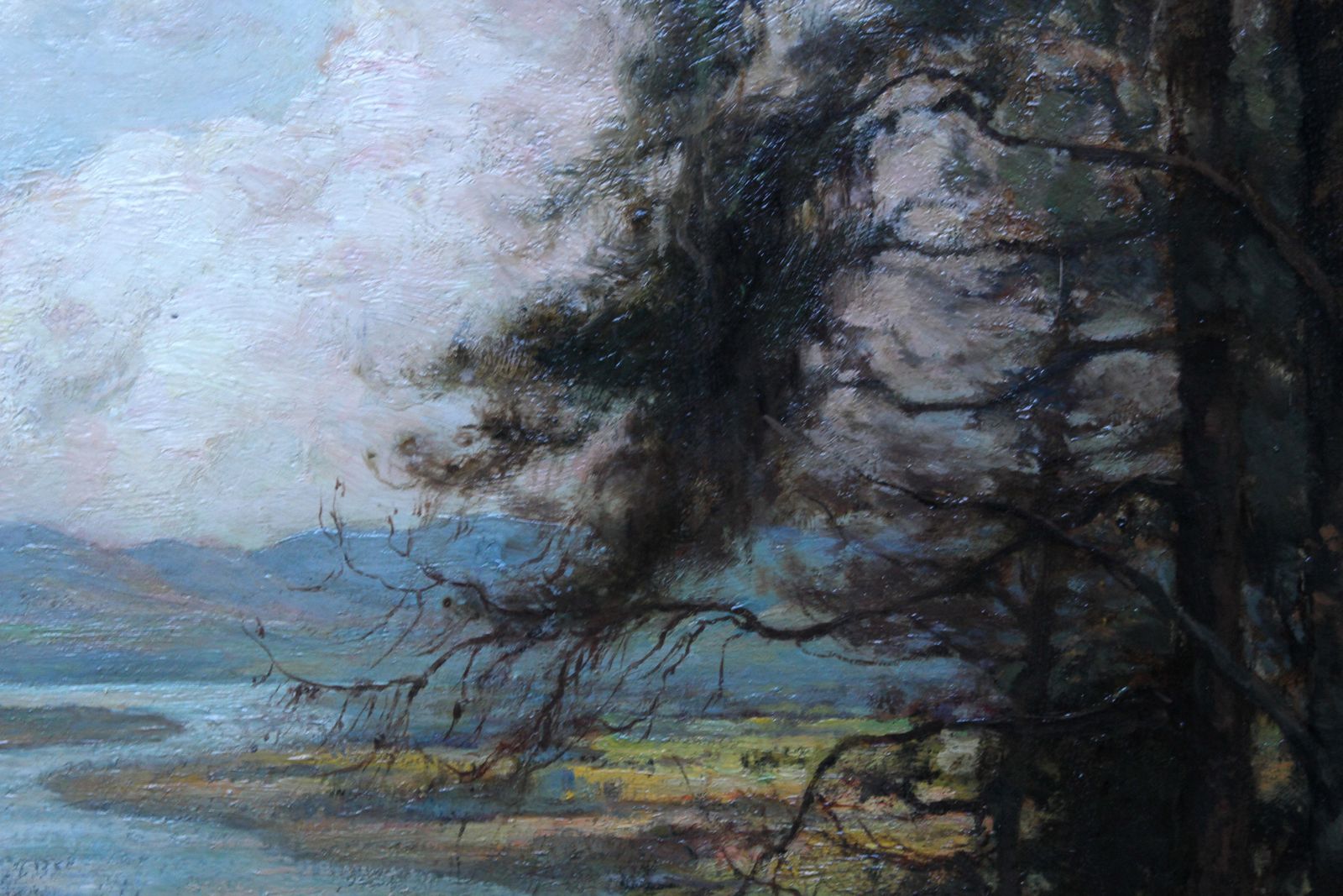 Joseph Milneriver Tay Landscape Scotland   Scottish Art Victorian Impressionist Oil Paintingcirca 1900 photo 6094.0