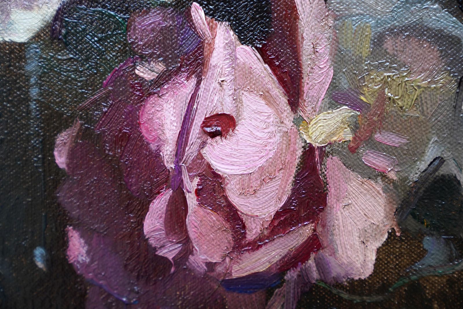 David Alisonstill Life Of Roses   Scottish Colourist Thirties Art Floral Oil Painting Flowercirca 1930 photo buy