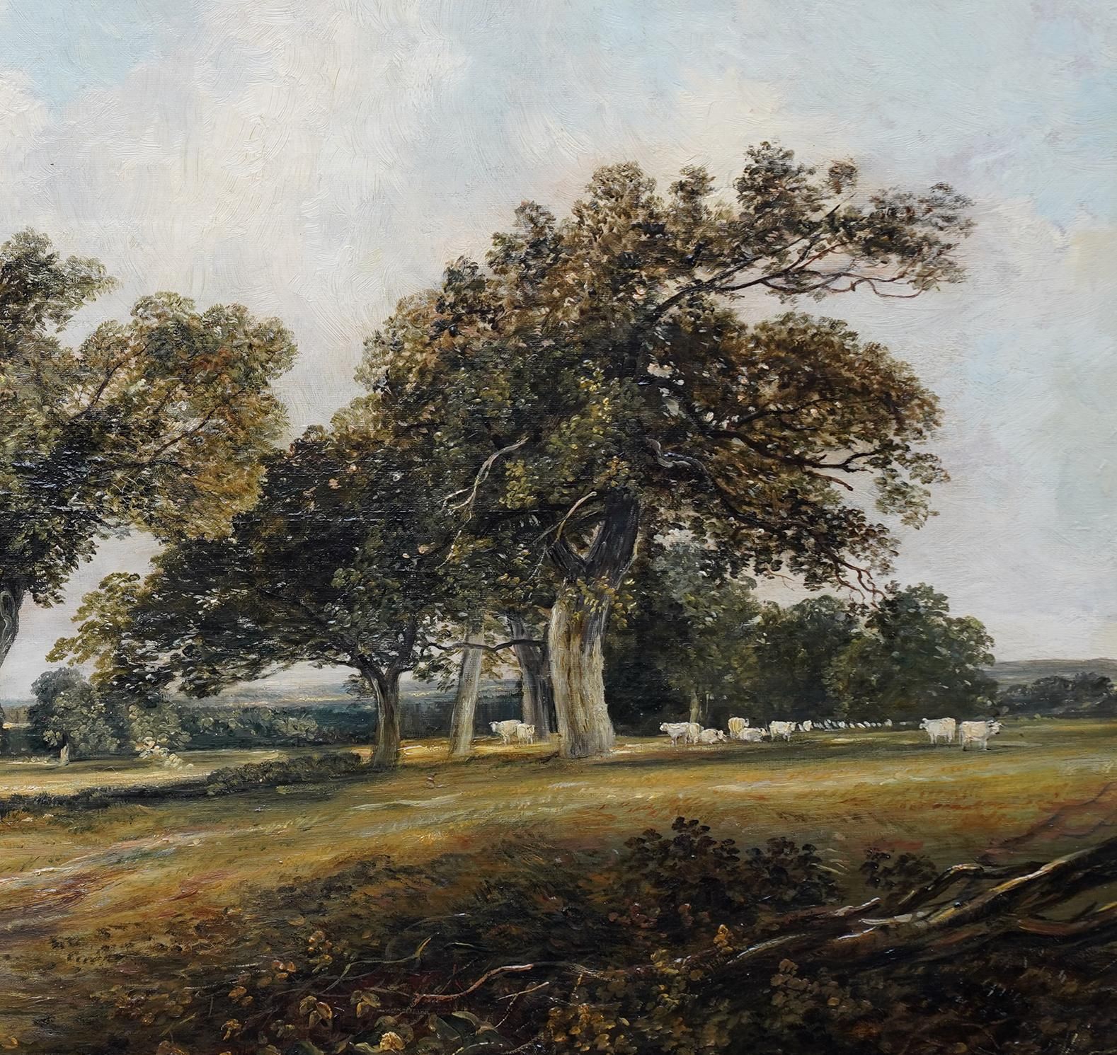 Samuel Boughcadzow Forest Scotland   British Mid 19thc Art Scottish Landscape Oil Painting1855 photo Art
