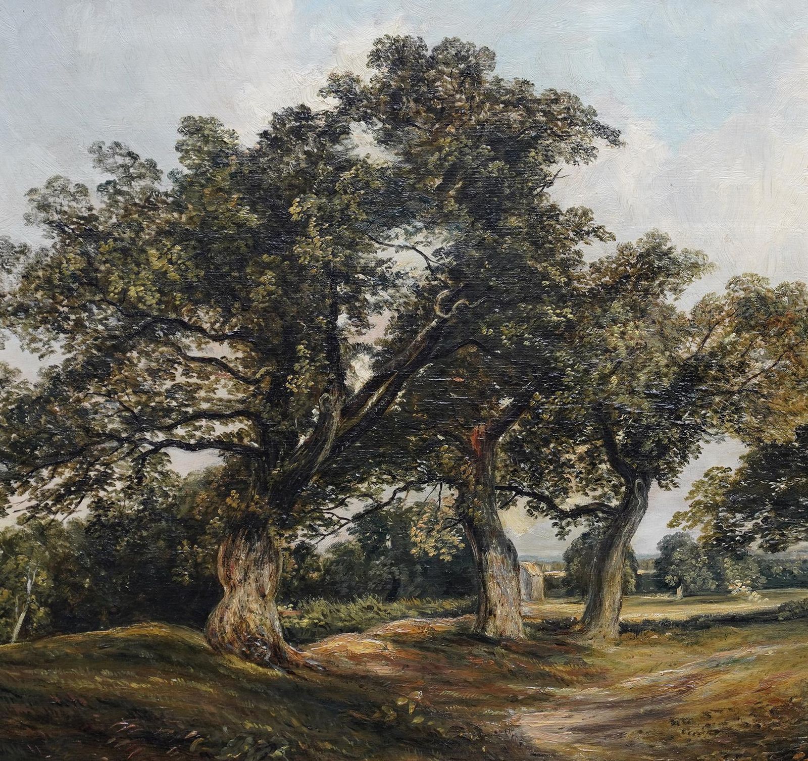 Samuel Boughcadzow Forest Scotland   British Mid 19thc Art Scottish Landscape Oil Painting1855 photo 8108.0