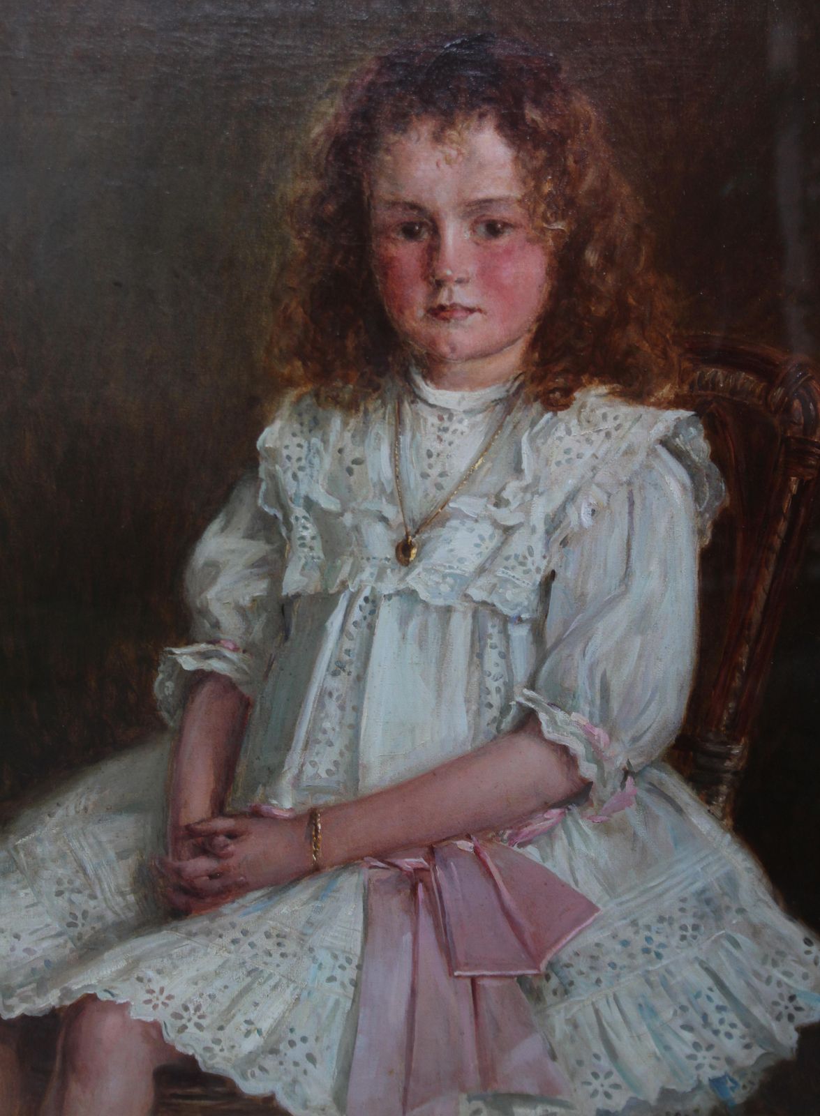 Ernest Higgins Riggportrait Of A Young Welsh Girl   Enid Richards   British Edwardian Staithes Art1911 photo for sale