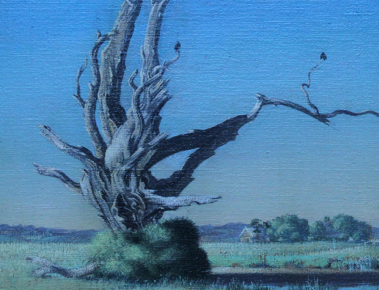 Laurence Henry Irvingelegy To A Dead Tree   Kent Landscape   British 1950's Art Oil Painting1952 photo Art