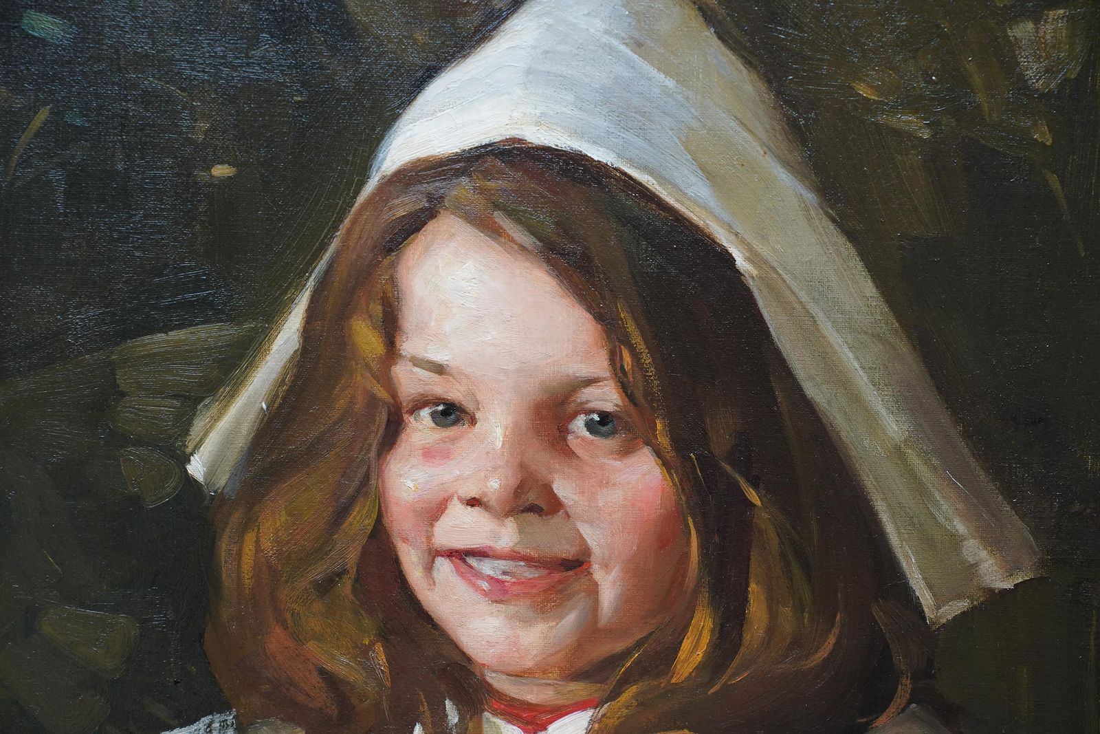 David Alisonthe Party Hat   Scottish Edwardian 1906 Art  Female Portrait Oil Painting1906 photo Art